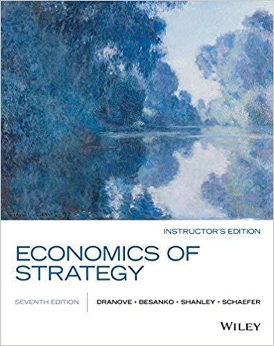 Economics of Strategy 7th Edition by David Besanko