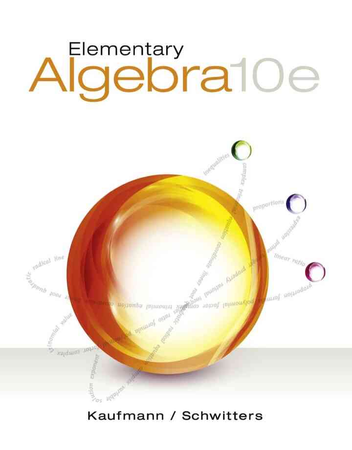 Elementary Algebra 10th Edition