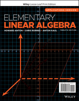 Elementary Linear Algebra: Applications Version
