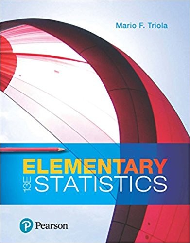 Elementary Statistics 13th Editon by Mario F. Triola