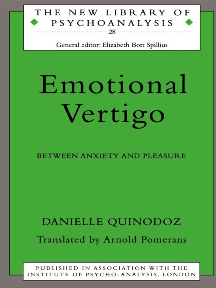 Emotional Vertigo: Between Anxiety and Pleasure