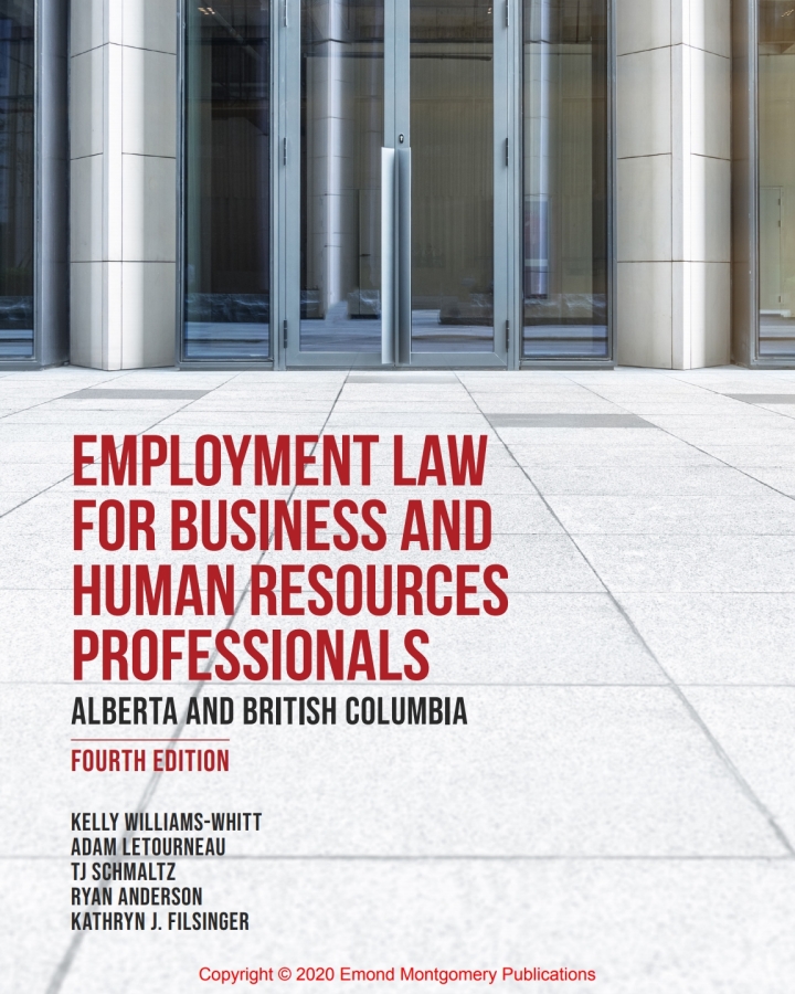 Employment Law for Business and Human Resources Professionals: Alberta and British Columbia