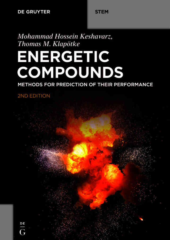 Energetic Compounds: Methods for Prediction of their Performance