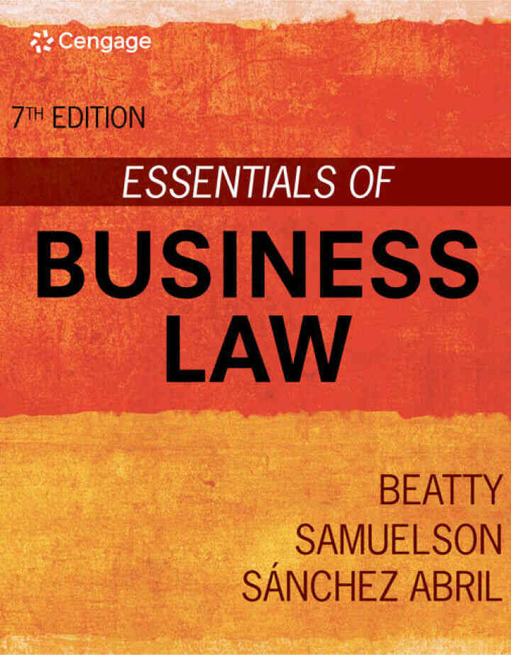 Essentials of Business Law, 7th Edition