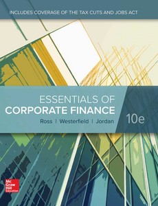 Essentials of Corporate Finance 10th Edition By Stephen Ross