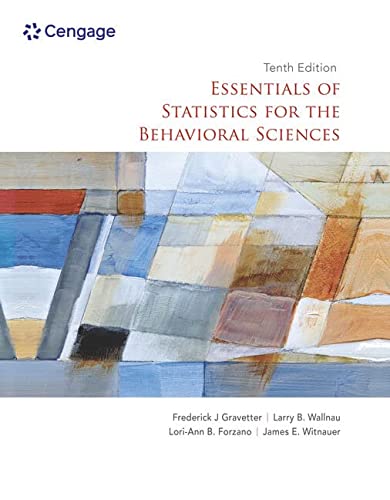 Essentials of Statistics for the Behavioral Sciences (10th Edition)
