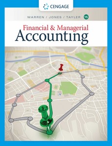 Financial & Managerial Accounting 15th By Carl Warren
