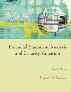 Financial Statement Analysis and Security Valuation 4th Edition by Penman, Stephen