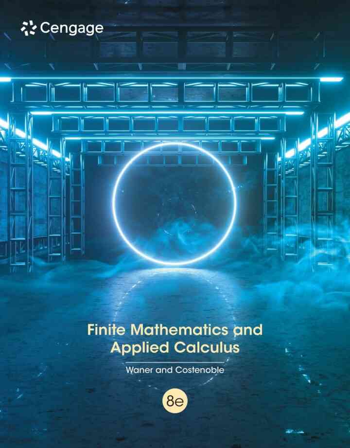 Finite Mathematics and Applied Calculus, 8th Edition
