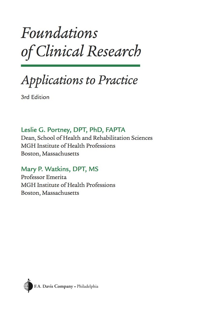 Foundations of Clinical Research 3rd Edition