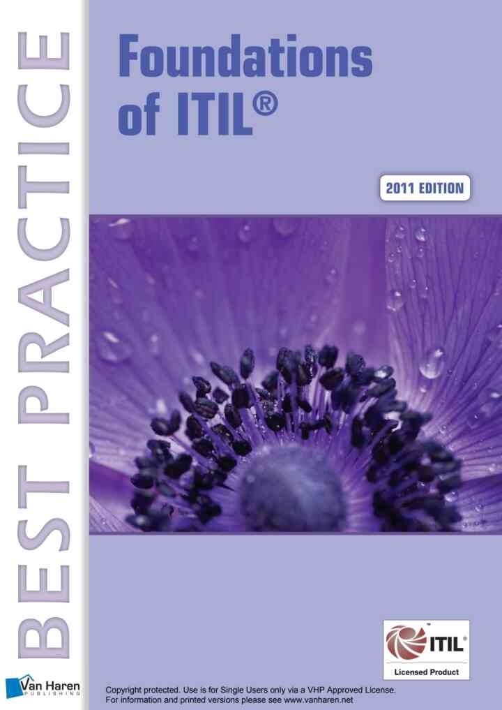Foundations of ITIL® 2011 Edition, 1st Edition