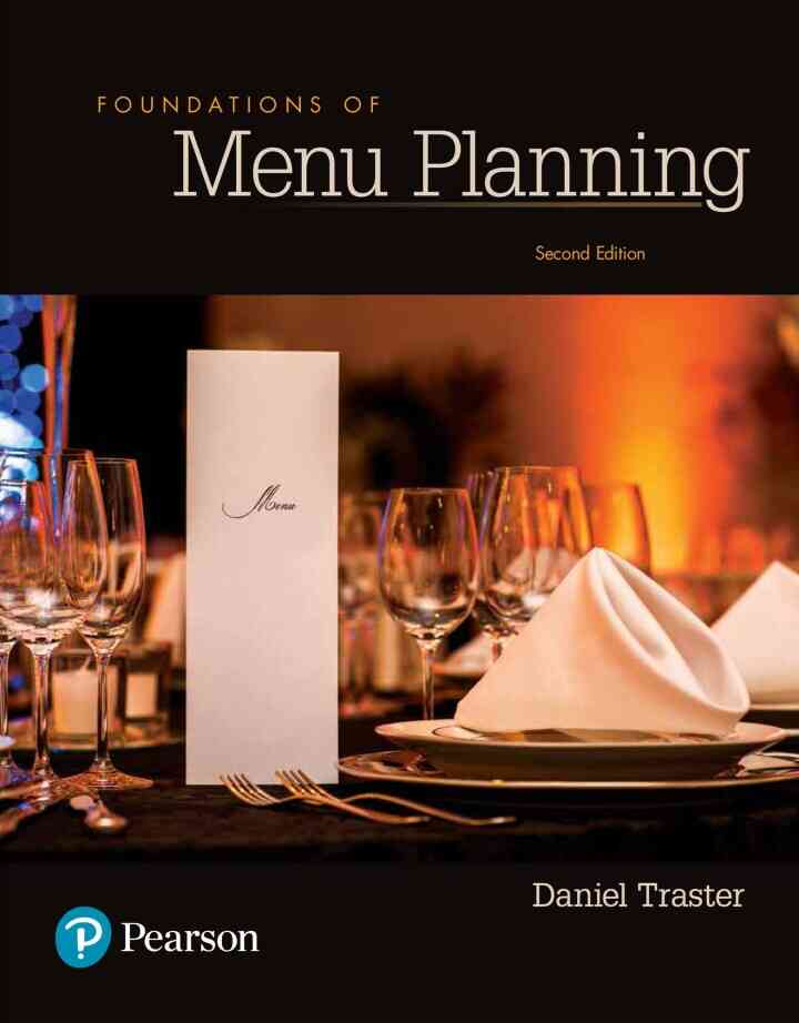 Foundations of Menu Planning, 2nd Edition