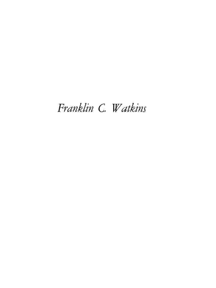 Franklin C. Watkins: Portrait of a Painter