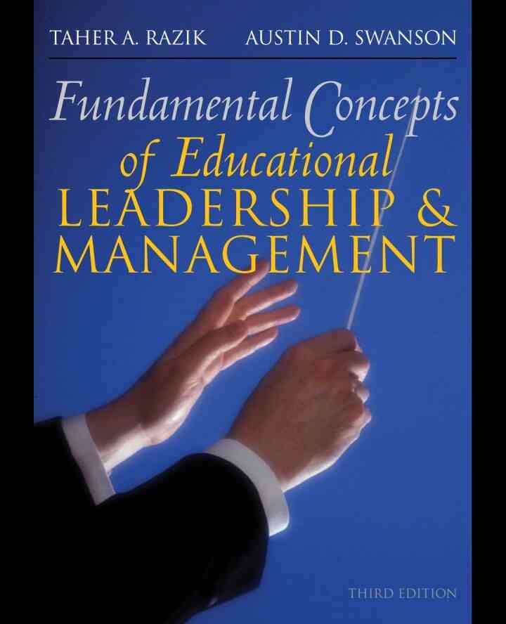 Fundamental Concepts of Educational Leadership and Management, 3rd Edition