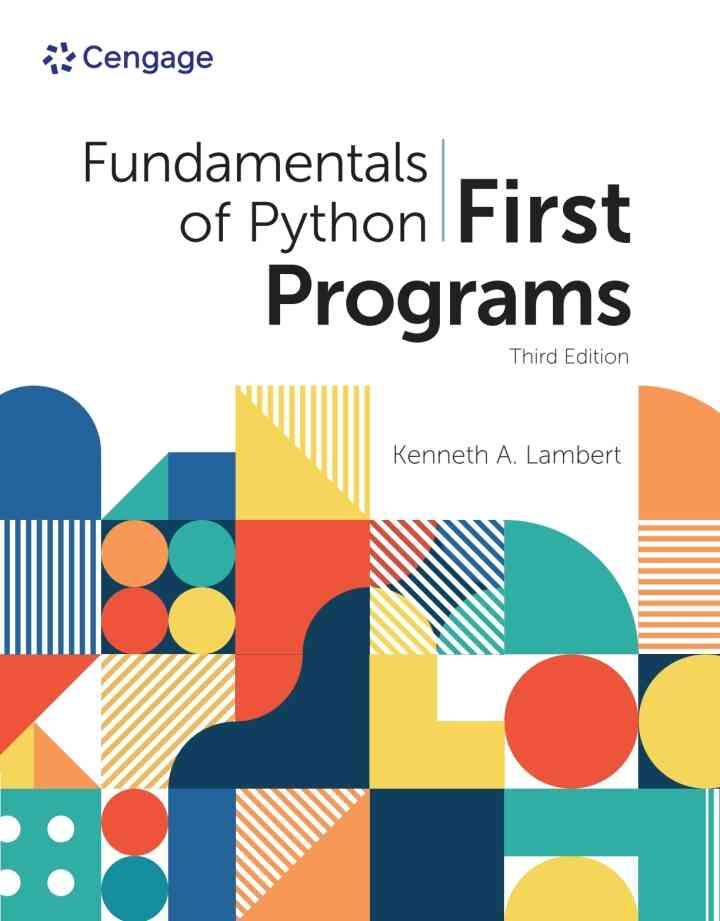 Fundamentals Of Python: First Programs 3rd Edition