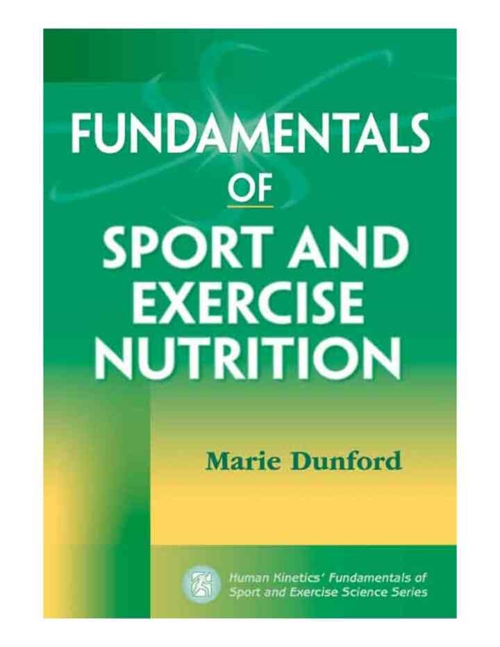 Fundamentals of Sport and Exercise Nutrition