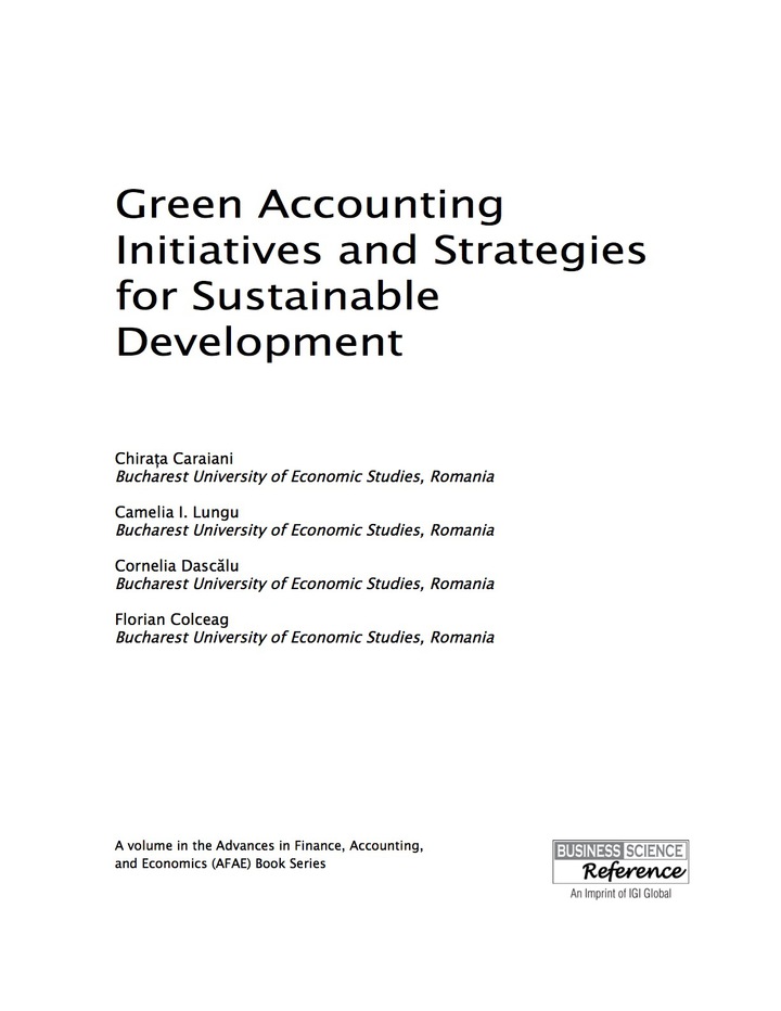 Green Accounting Initiatives and Strategies for Sustainable Development