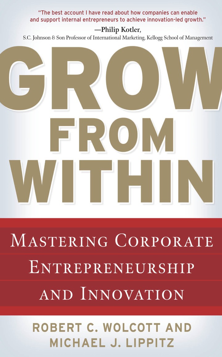 Grow from Within: Mastering Corporate Entrepreneurship and Innovation: Mastering Corporate Entrepreneurship and Innovation