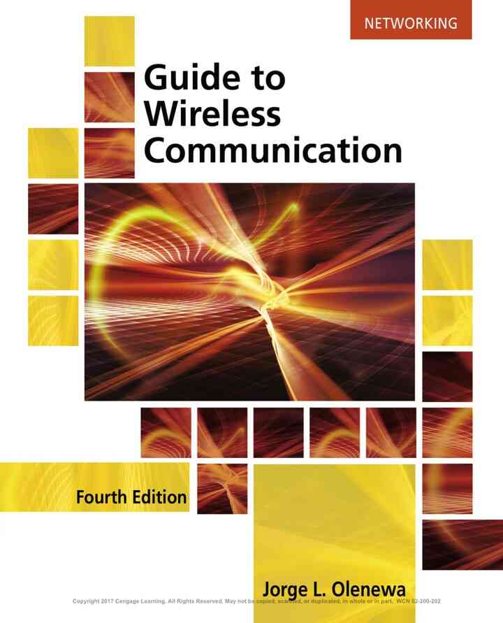 Guide to Wireless Communications 4th Edition