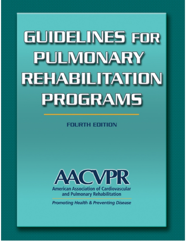 Guidelines for Pulmonary Rehabilitation Programs