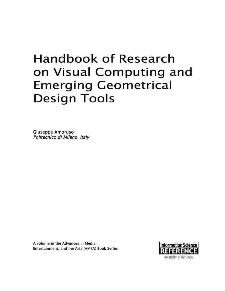 Handbook of Research on Visual Computing and Emerging Geometrical Design Tools