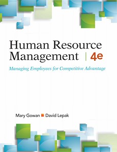 Human Resource Management Managing Employees for Competitive Advantage 4th Edition by Mary Gowan