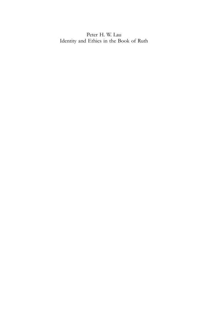 Identity and Ethics in the Book of Ruth: A Social Identity Approach, 1st Edition