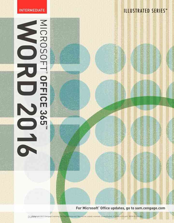 Illustrated Microsoft Office 365 & Word 2016: Intermediate 1st Edition