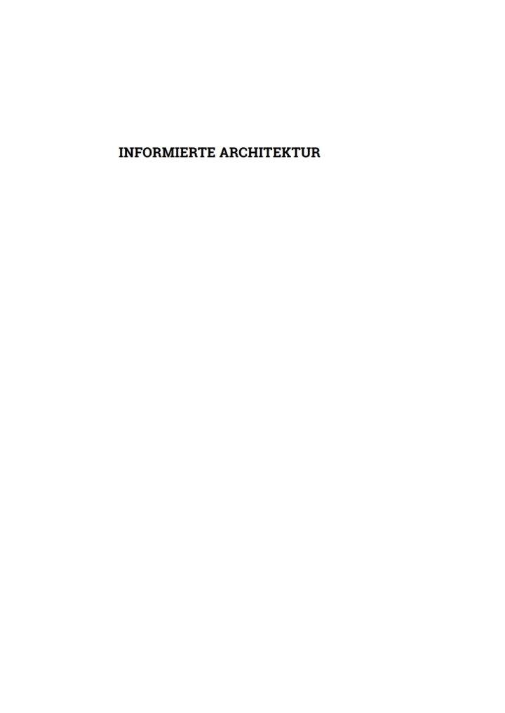 Informierte Architektur: Building Information Modelling f?r die Architekturpraxis