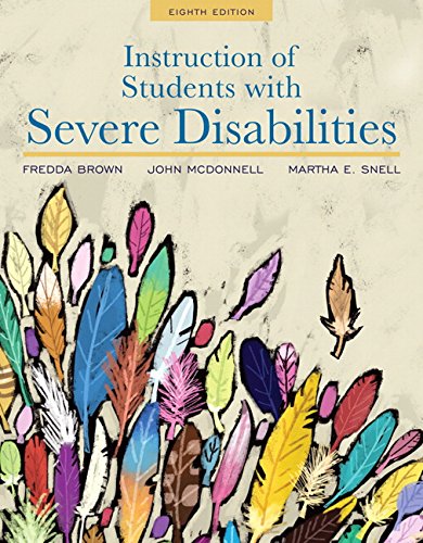 Instruction of Students with Severe Disabilities 8th Edition