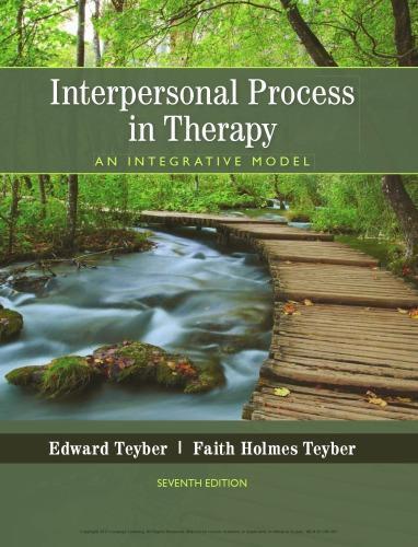 Interpersonal Process In Therapy An Integrative Model 7Th Edition