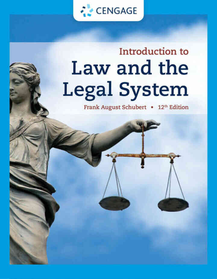 Introduction to Law and the Legal System 12th Edition