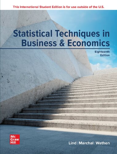 ISE Statistical Techniques in Business and Economics (ISE HED IRWIN STATISTICS)