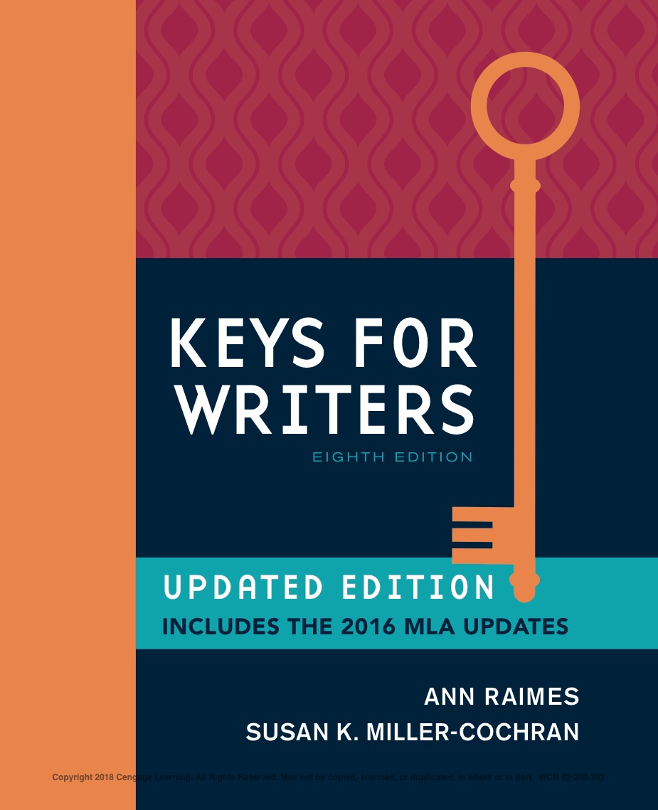 Keys for Writers, Spiral bound Version