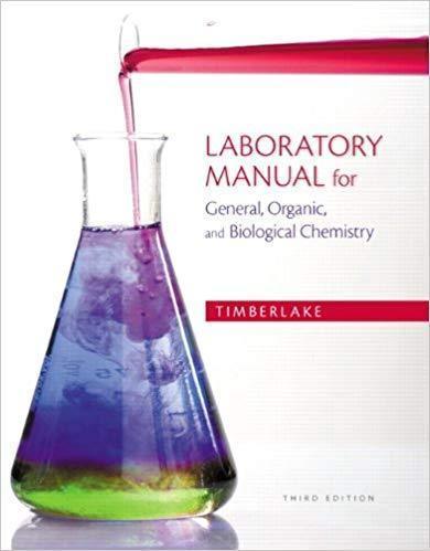 Laboratory Manual For General Organic And Biological Chemistry 3Rd Edition
