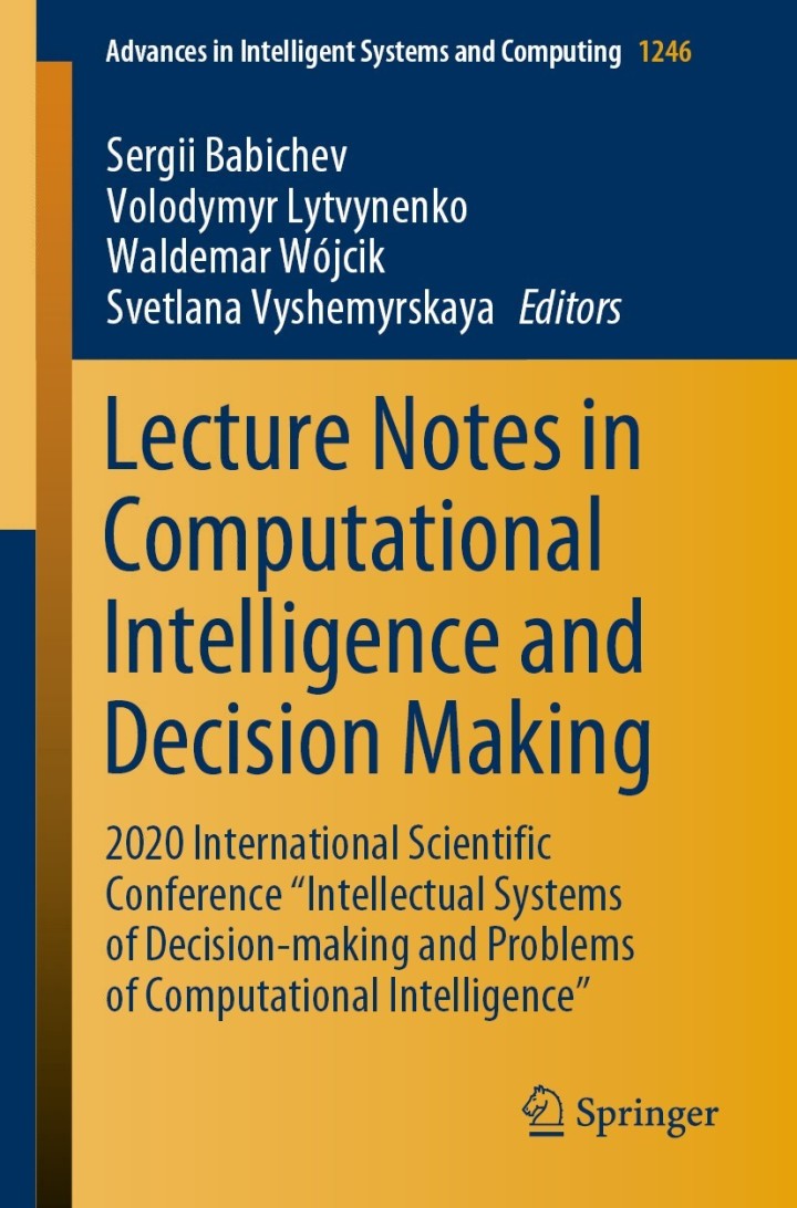 Lecture Notes in Computational Intelligence and Decision Making: 2020 International Scientific Conference "Intellectual Systems of Decision-making and Problems of Computational Intelligence?