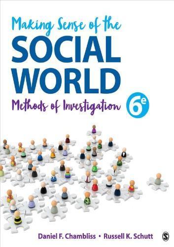Making Sense Of The Social World 6Th Edition