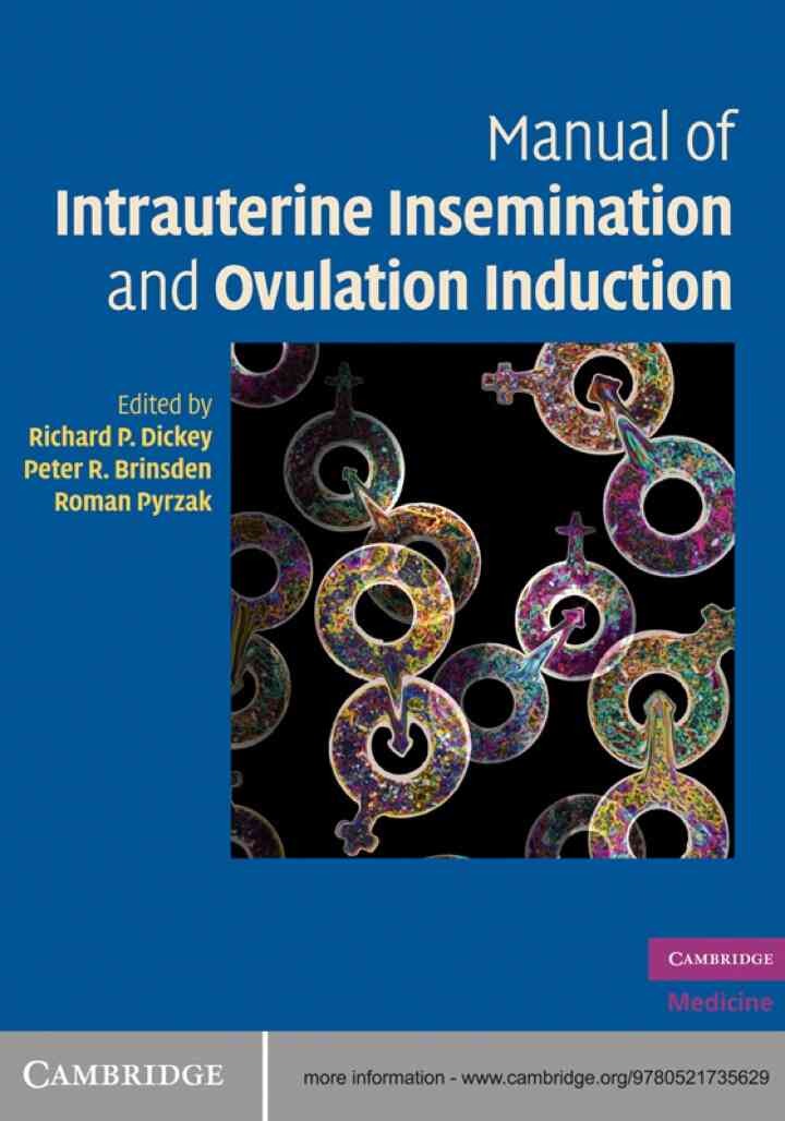 Manual of Intrauterine Insemination and Ovulation Induction