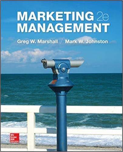 Marketing Management 2nd Edition by Greg W. Marshall