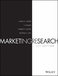 Marketing Research 12th Edition by David A. Aaker