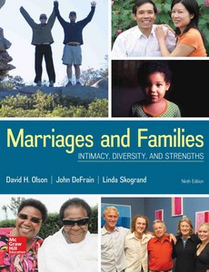 Marriages and Families Intimacy, Diversity, and Strengths 9th Edition by David Olson