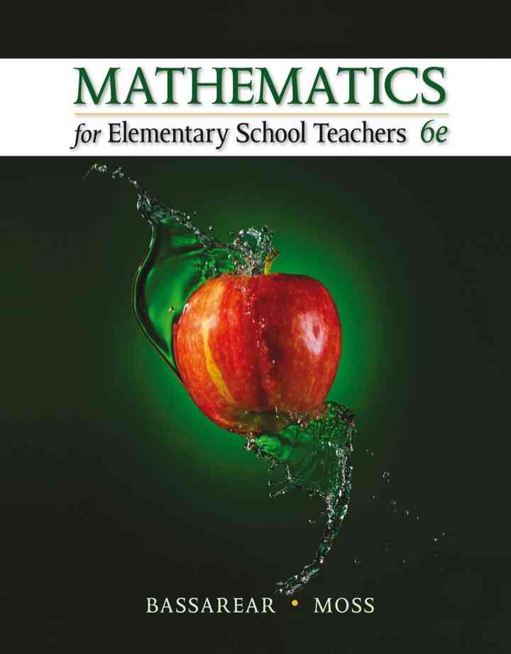 Mathematics for Elementary School Teachers 6th Edition