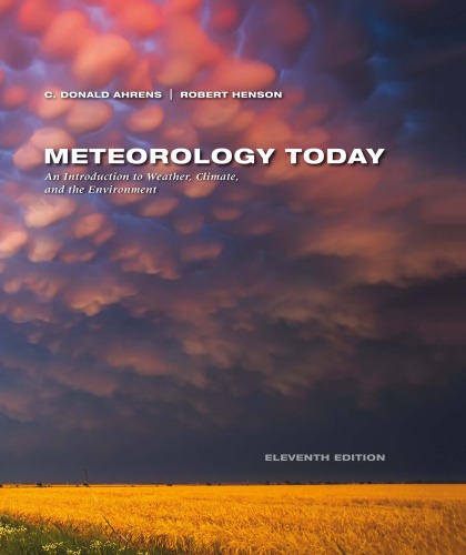 Meteorology today: an introduction to weather, climate, and the environment