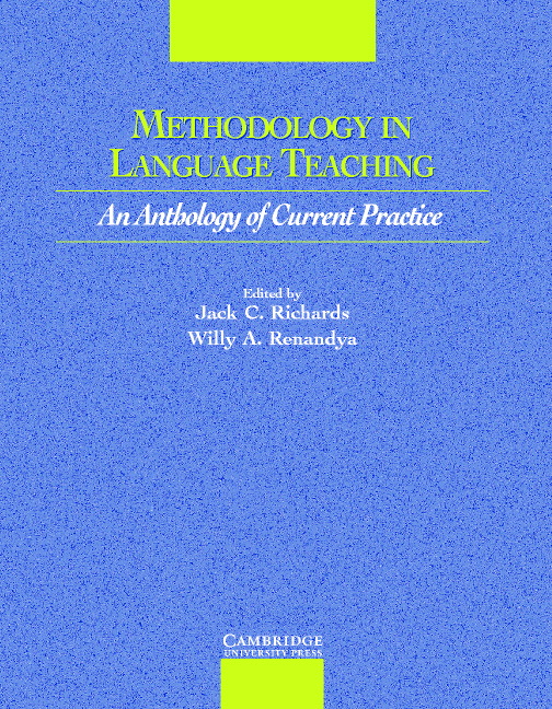 Methodology in Language Teaching: An Anthology of Current Practice