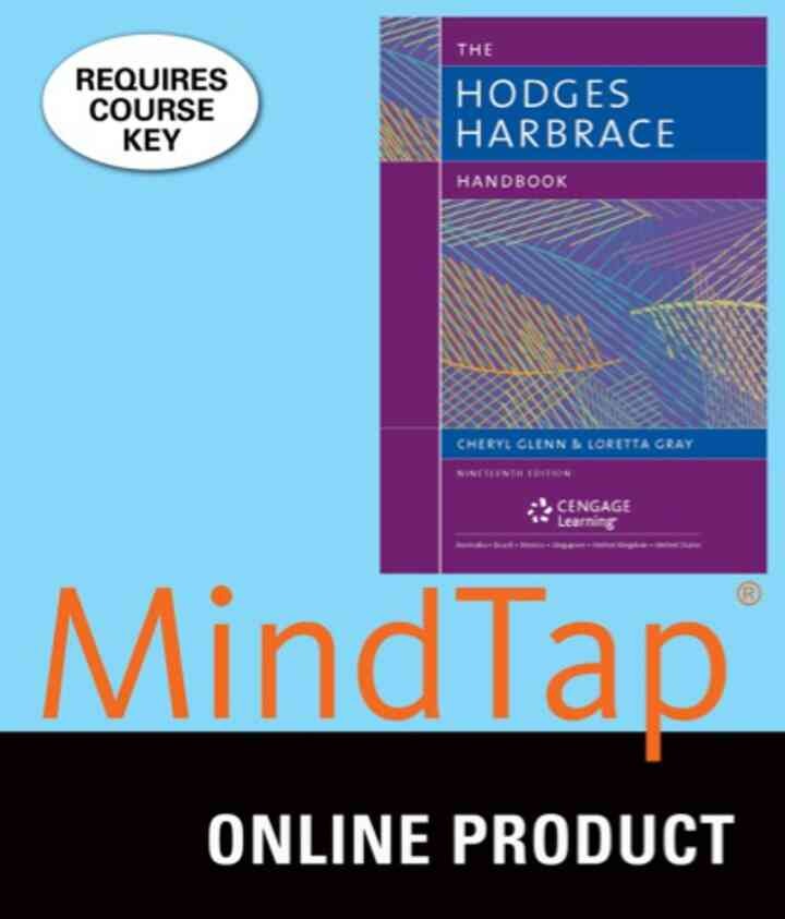MindTap English for Glenn/Gray's The Hodges Harbrace Handbook, 19th Edition, [Instant Access], 1 term (6 months) 