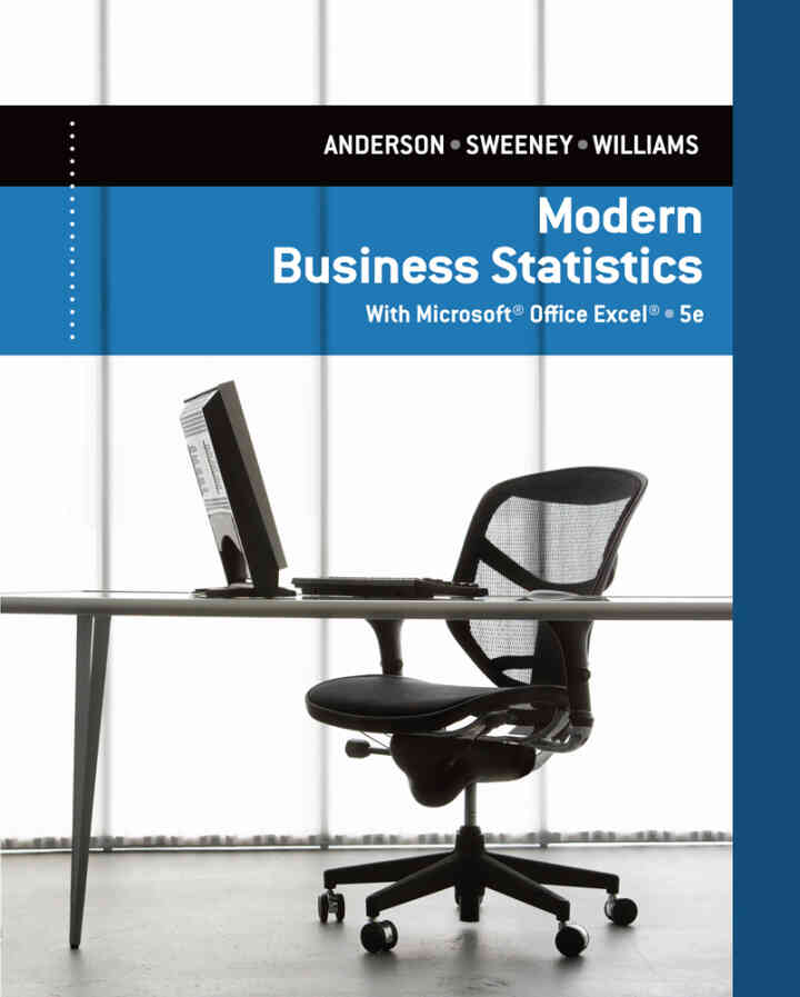 Modern Business Statistics with Microsoft Excel 5th Edition