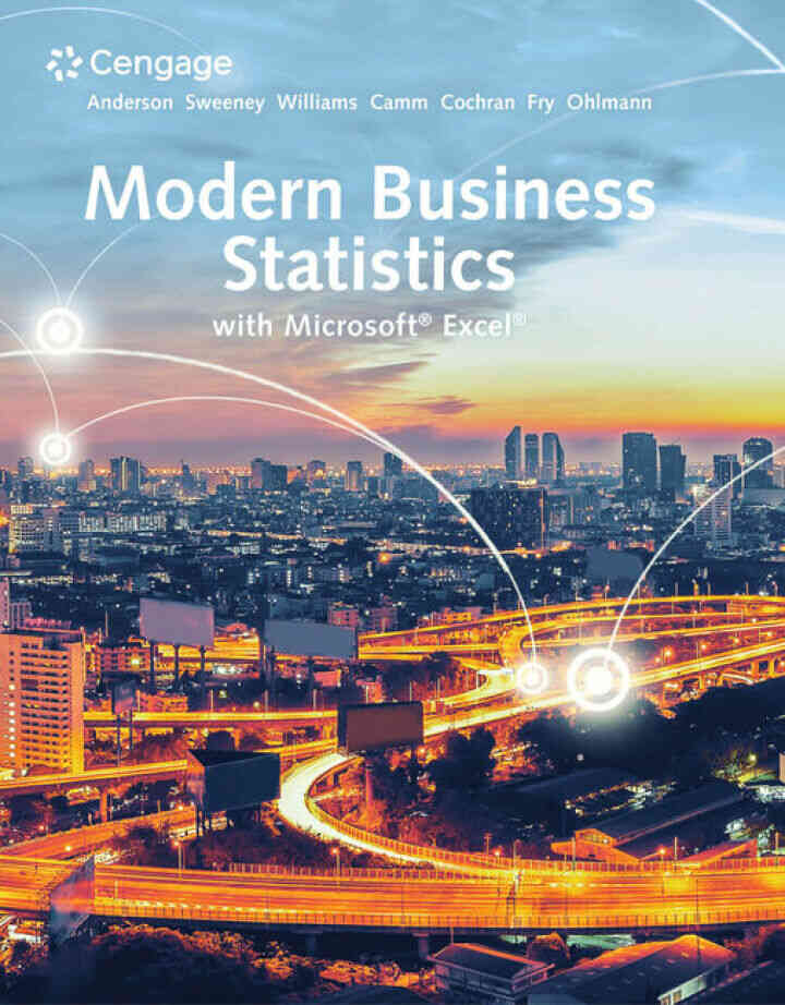 Modern Business Statistics with Microsoft? Excel? 7th Edition