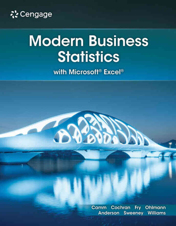 Modern Business Statistics with Microsoft? Excel? 8th Edition