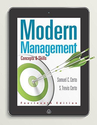 Modern Management Concepts And Skills 14Th Edition