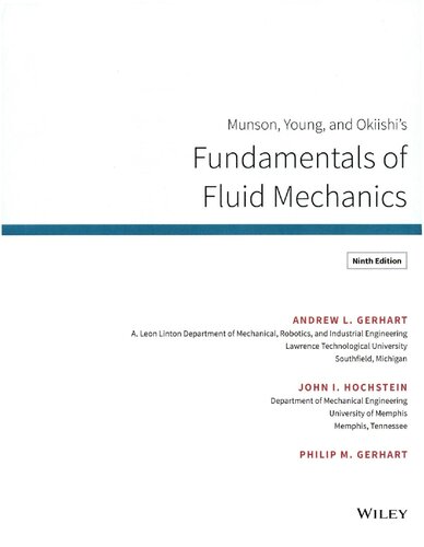 Munson, Young and Okiishi�s Fundamentals of Fluid Mechanics